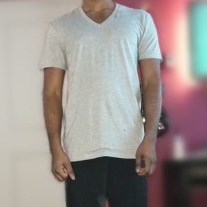 Gray Polo Ralph Lauren V Neck T-shirt